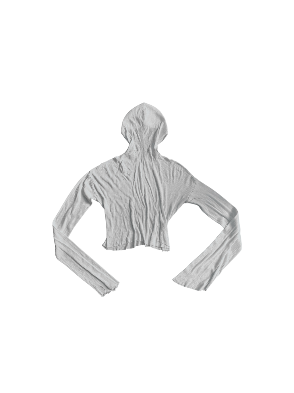 Ribbed hooded long sleeve