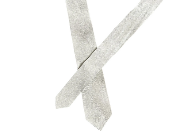 Lamb skin slim tie