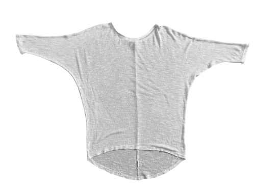 Cross knit quarter sleeve