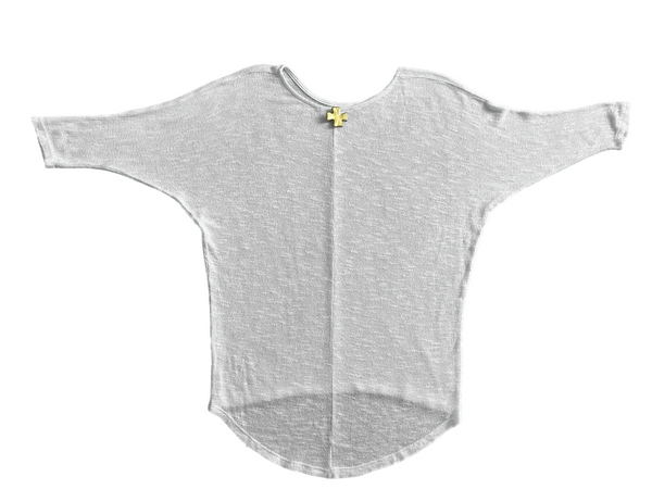 Cross knit quarter sleeve